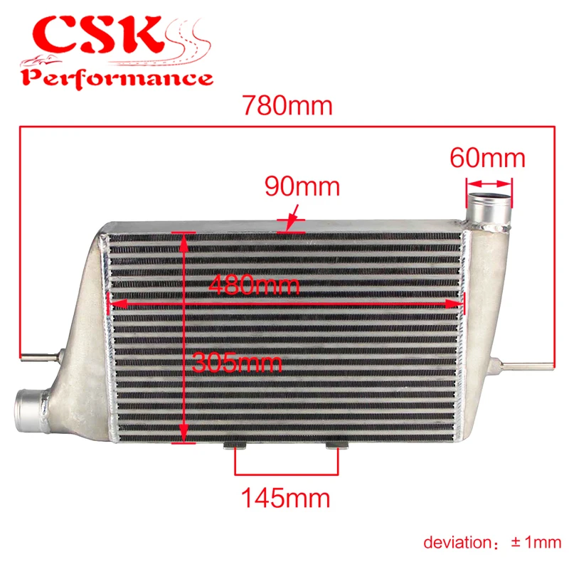 Высокопроизводительный интеркулер переднего крепления FMIC подходит для 2008 2015 Lancer