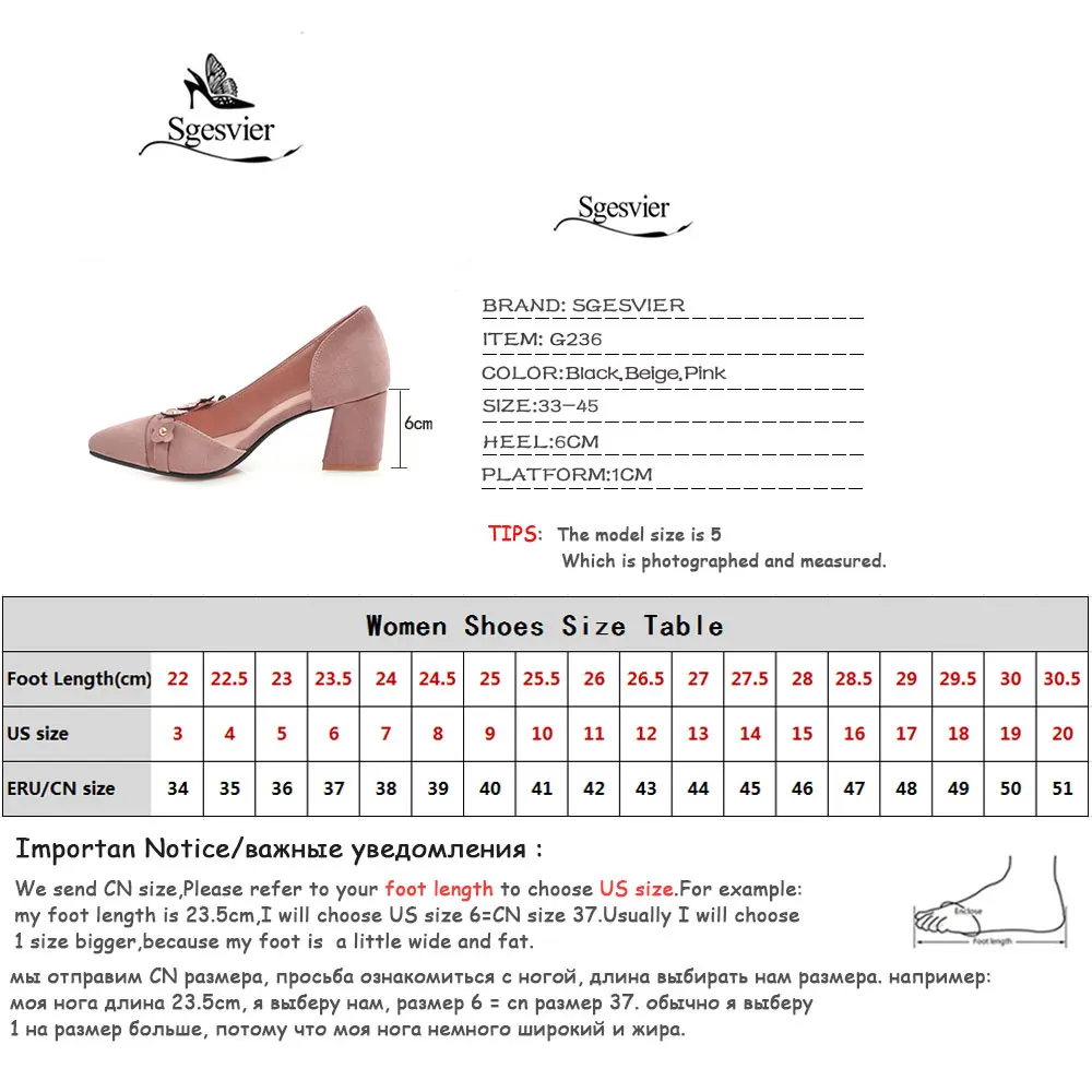 

Sgesvier Spring New Women Shoes Basic Style Fashion High Heels Pointed Toe Office & Career Shallow Footwear Women Pumps G236