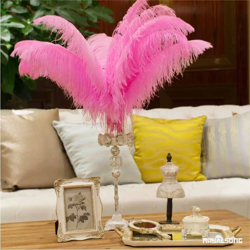 Розничная продажа 2 шт./лот настоящие и натуральные перья страуса от 50 см до 70