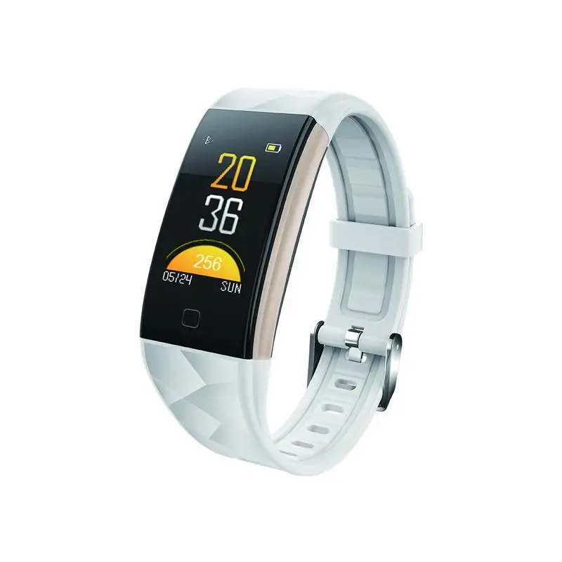 Цветной смарт браслет с монитором пульса и контроля артериального давления