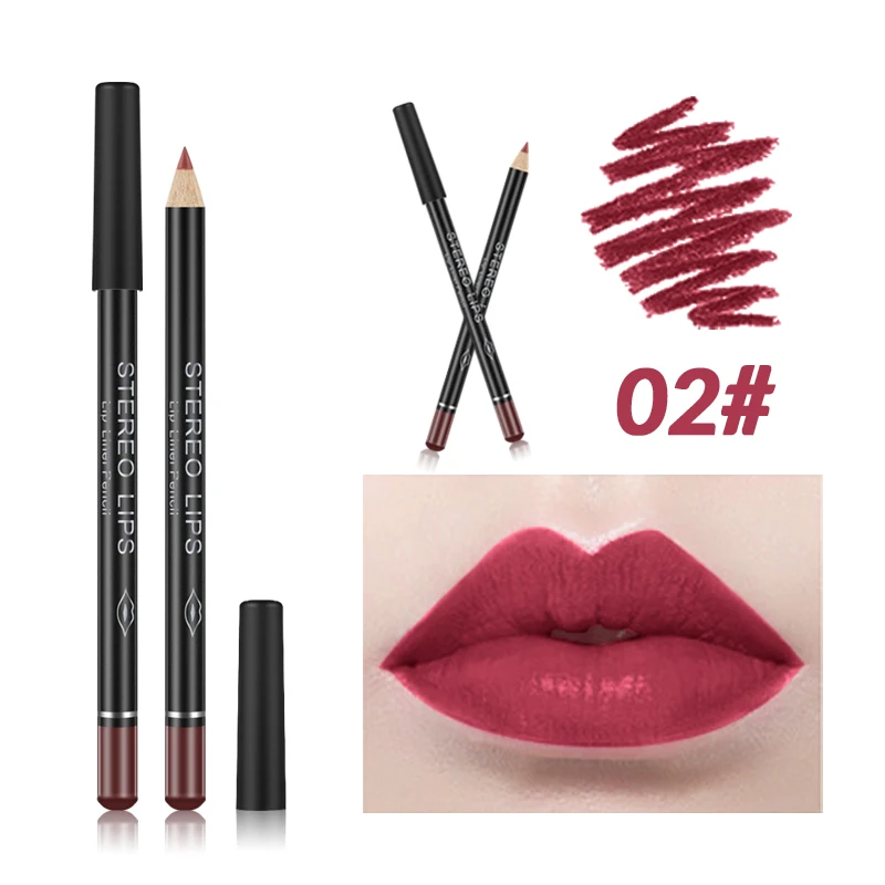 

1pcs 12 Colors Stylish Sexy Matte Lip Liner Waterproof Lasting Multifunctional Lip Liner Set Beauty Makeup Cosmetic TSLM1