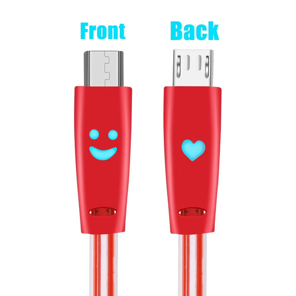 Кабель Micro USB OLAF 1 м светодиодный зарядный кабель для передачи данных Samsung Xiaomi Huawei