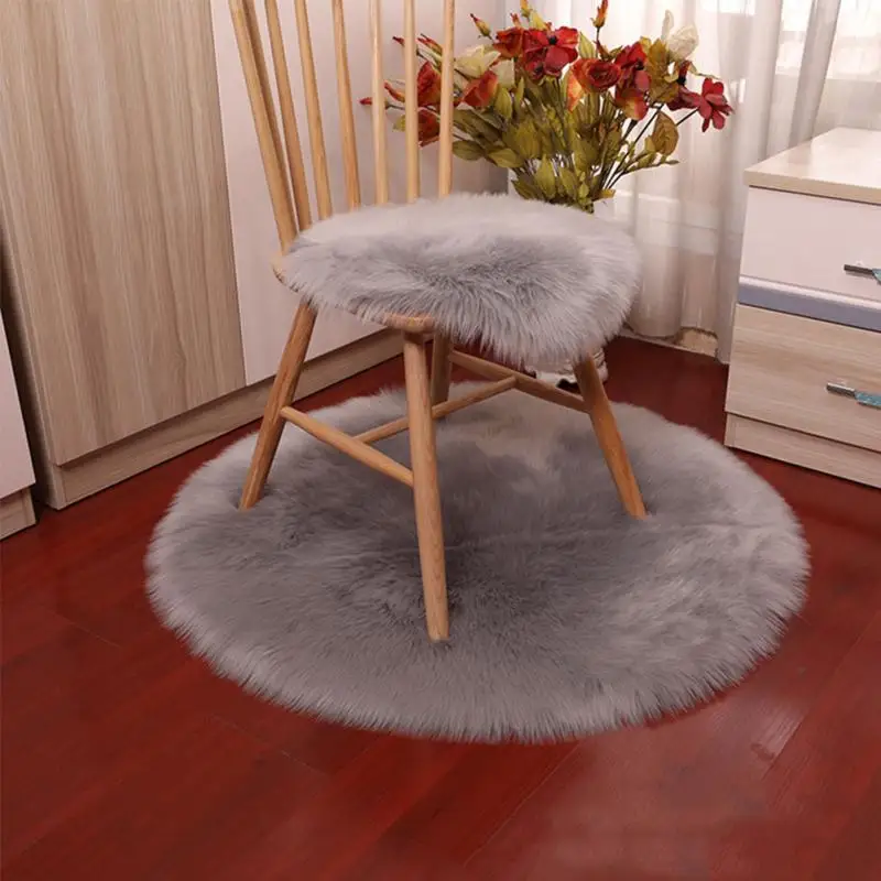 Супер Мягкий моющийся ковер из искусственной овчины теплые пушистые коврики для