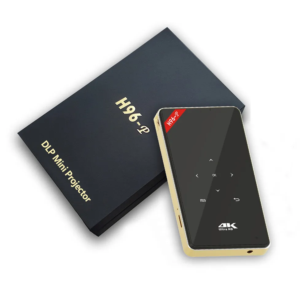 Мини H96 P DLP проектор Android 6 0 1G + 8G 854x480 WVGA разрешение Карманный Bluetooth 4 0/WIFI для