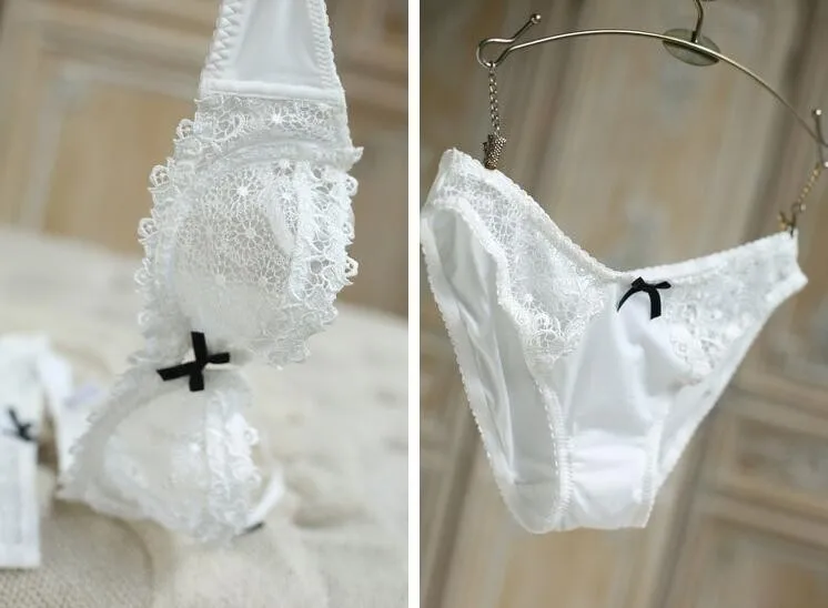 Sexy Women Underwear Set 1/2 cup Lace Bra Briefs set ladies lingerie lenceria Plus Size Ultra-thin Plunge | Женская одежда