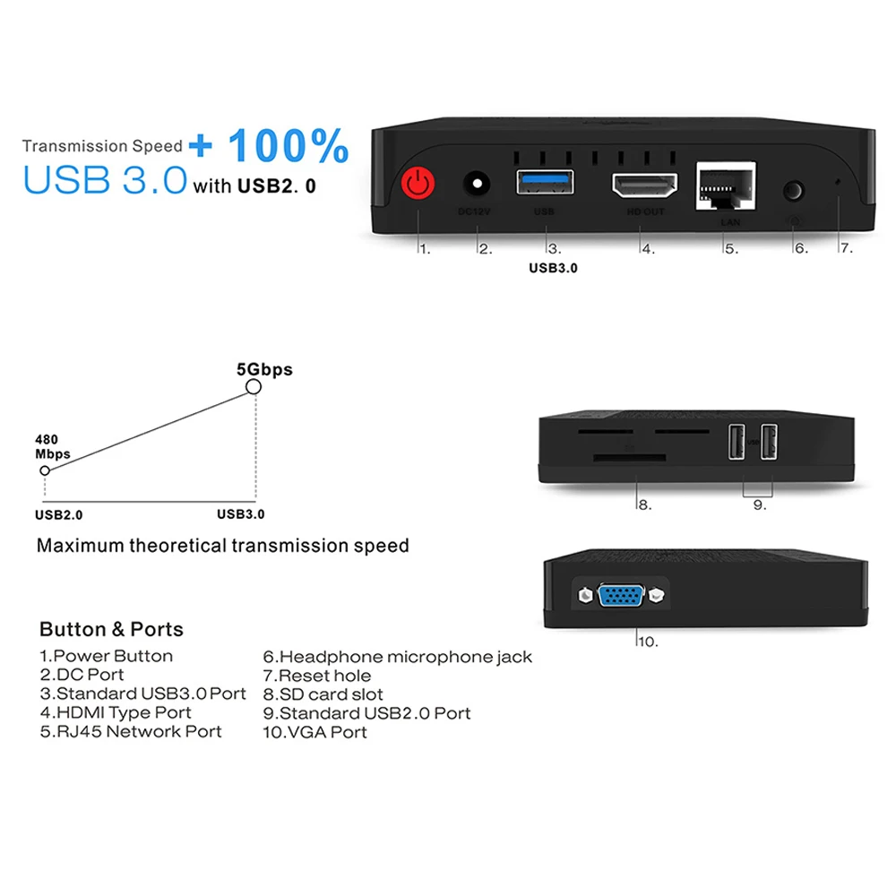 Beelink Bt3 Pro Ii мини пк четырехъядерный процессор Intel Atom X5-Z8350 2 4/5 8 Ghz Dual Band ретранслятор