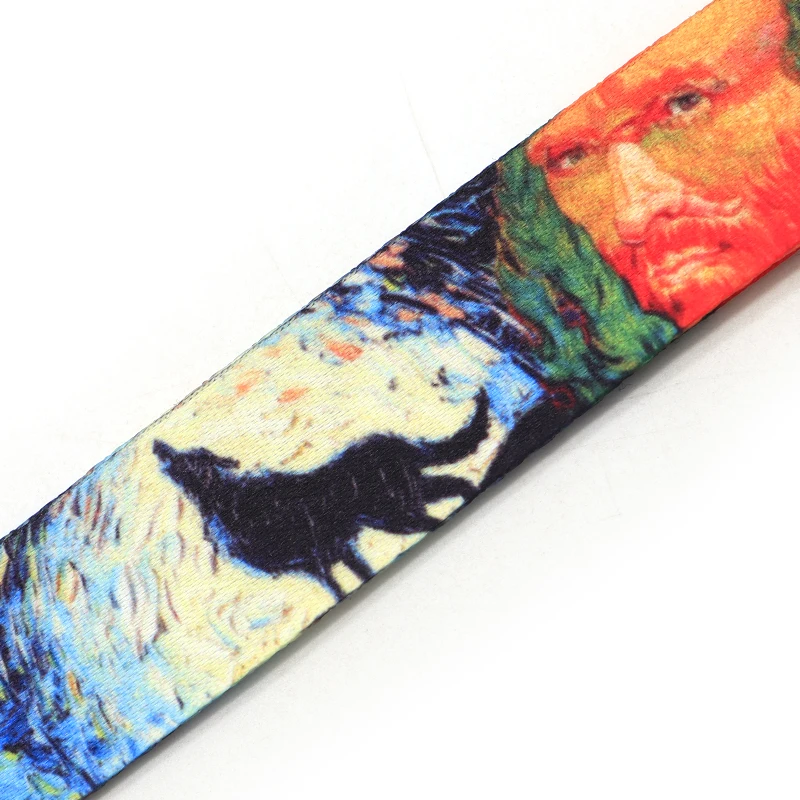 Ван Гог и волк арт шейный регулируемый ремешок на шею ключевой ремень для
