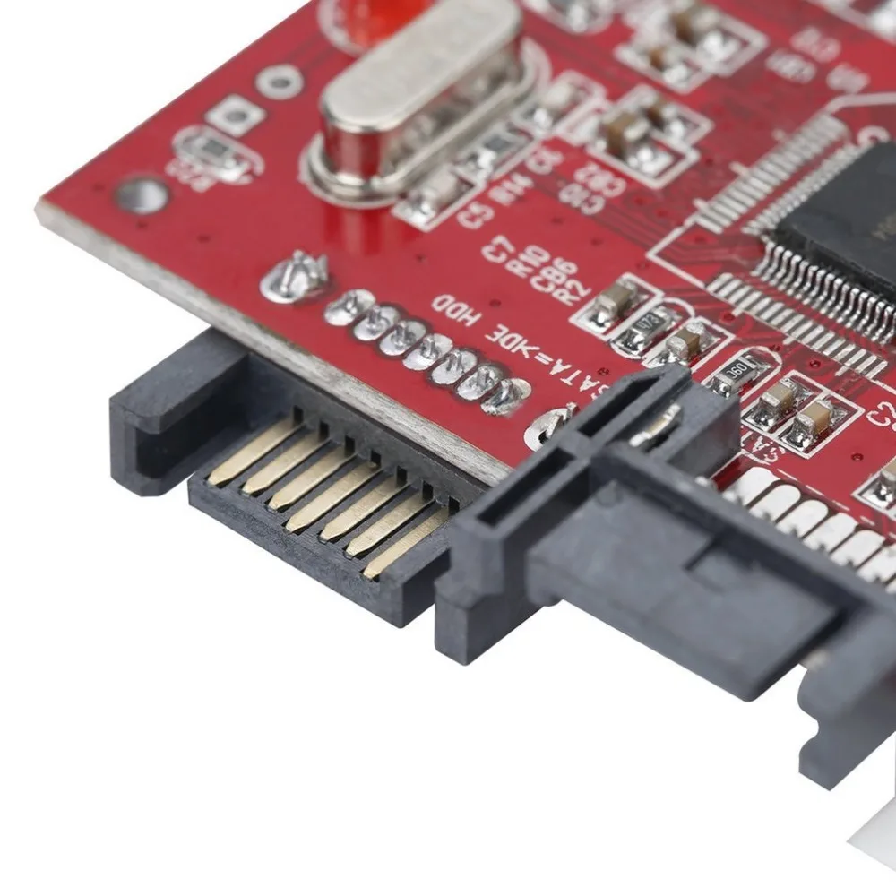 Converter Adapter Red Lightweight Durable IDE HDD to SATA Serial ATA Hard Disk Driver Support for 133 100 CD | Электроника