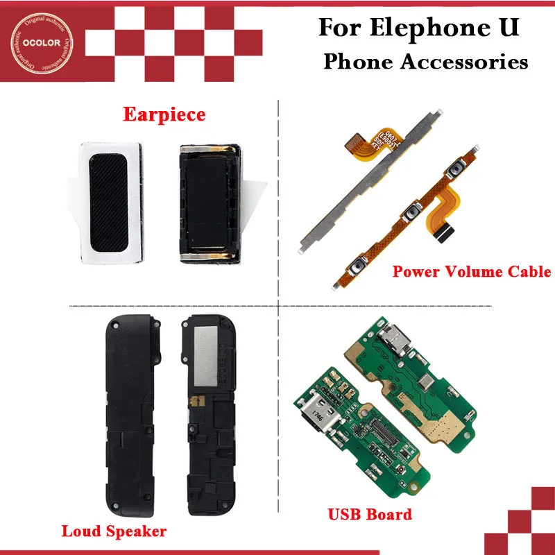Объемный кабель ocolor для Elephone U Power громкий динамик в сборе ремонтные детали USB