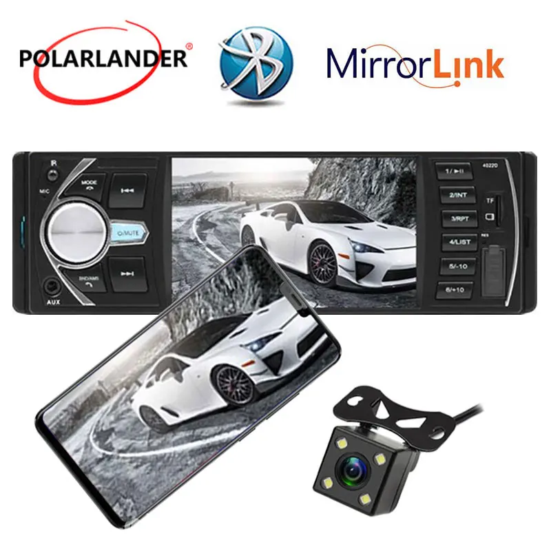 12V DVR/камера вход Зеркало Ссылка для Android телефона Automagnitol Bluetooth Радио стерео 4 1