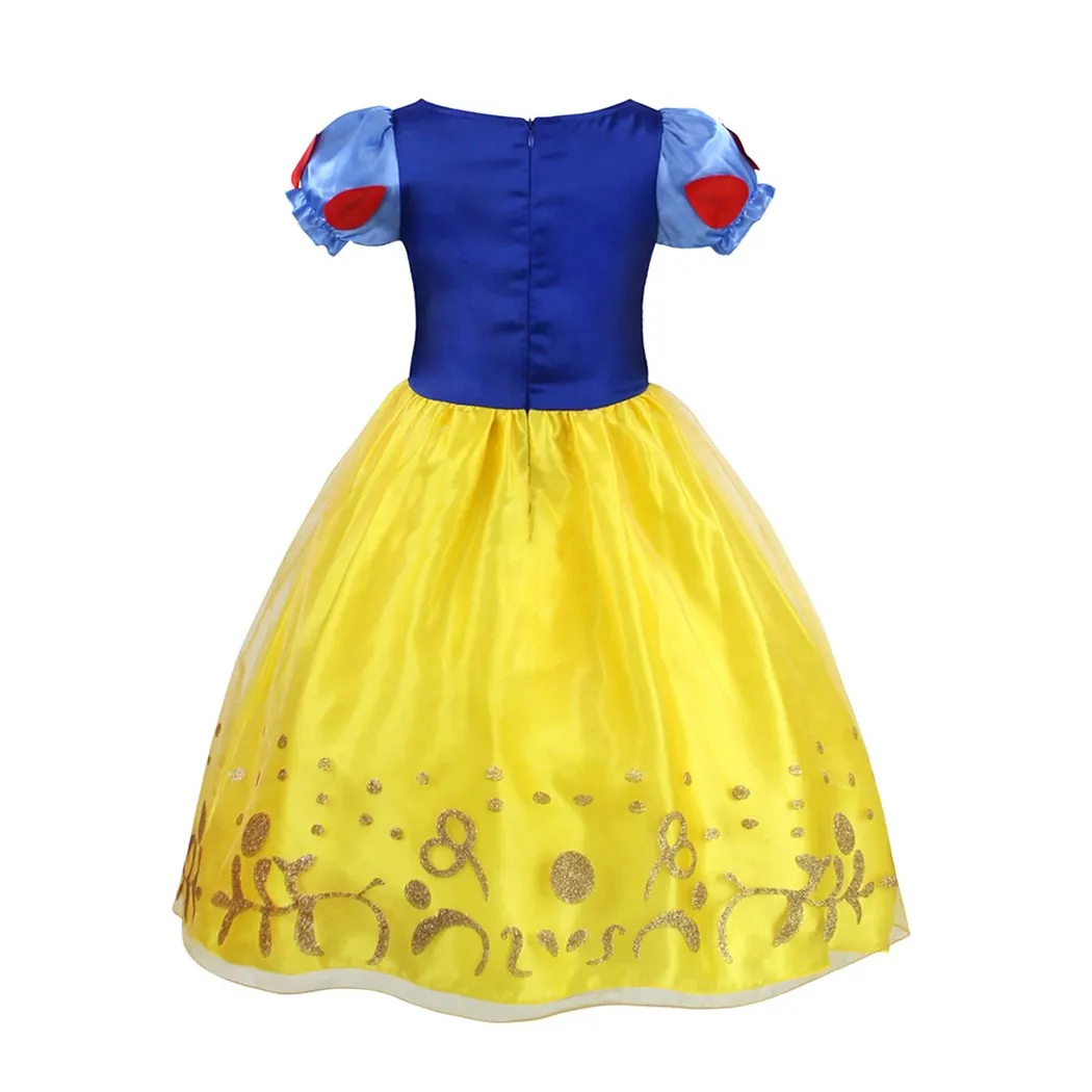 AmzBarley/платье принцессы Белоснежки для девочек Детский костюм вечеринки на