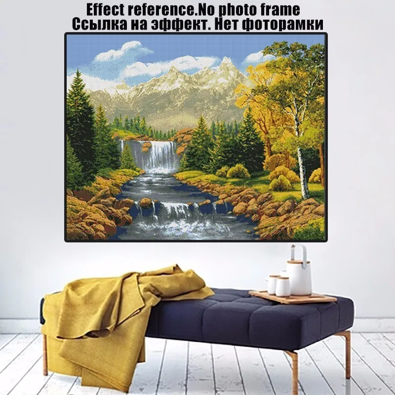 Алмазная вышивка пейзаж водопад 5D DIY алмазная живопись мозаика ремесла подарки