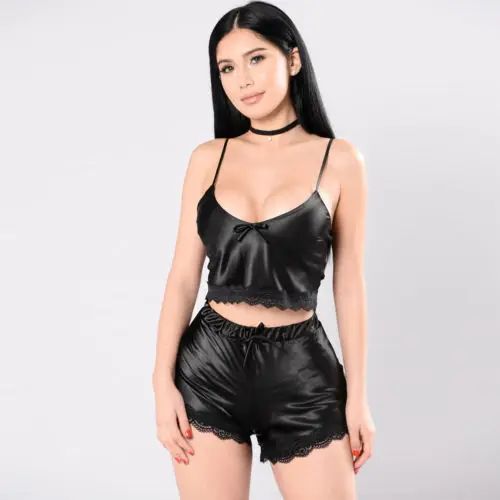 Женское атласное тонкое нижнее белье Babydoll сексуальная ночная рубашка новинка