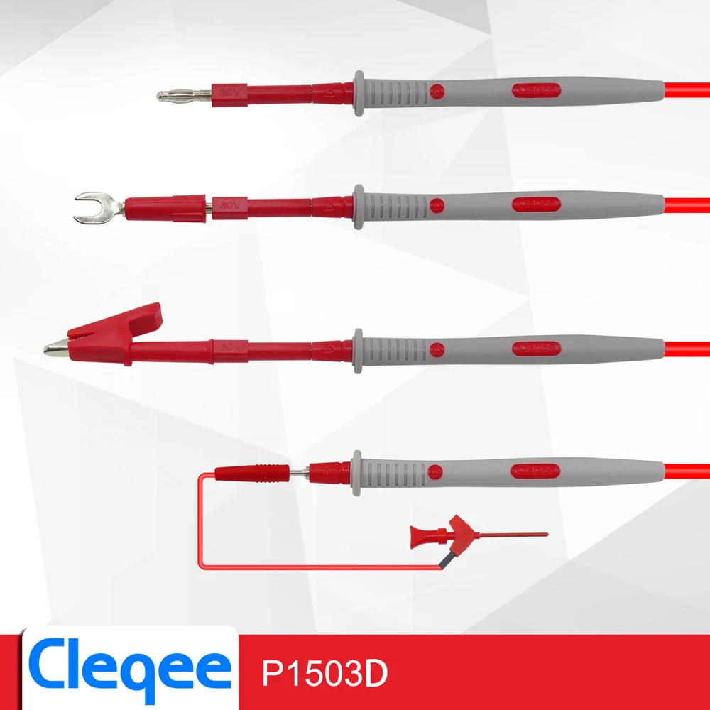 Cleqee P1503D датчики для мультиметра Сменные иглы тестовые комплекты проводов Щупы