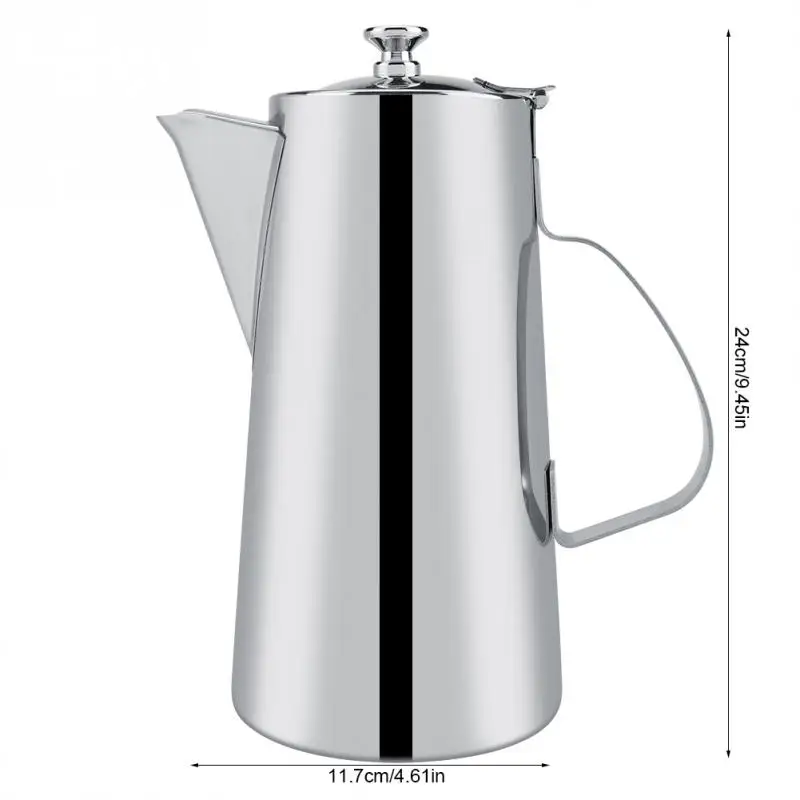 2L Нержавеющая сталь Кофе чайник покрытие длинный нос носик чайника воды из