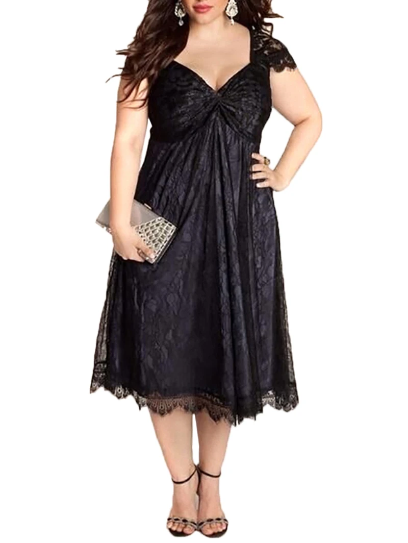 ROSEGAL европейский и американский большой размер элегантное кружевное платье с