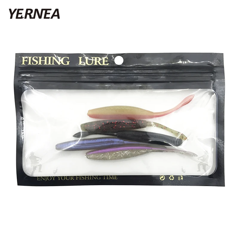 Yernea 5pcs/lot 4.7g 9.8cm New Fish Bionic Road Sub Soft Bait Plastic Lure Fishing Manual Silicone Imitation | Спорт и развлечения