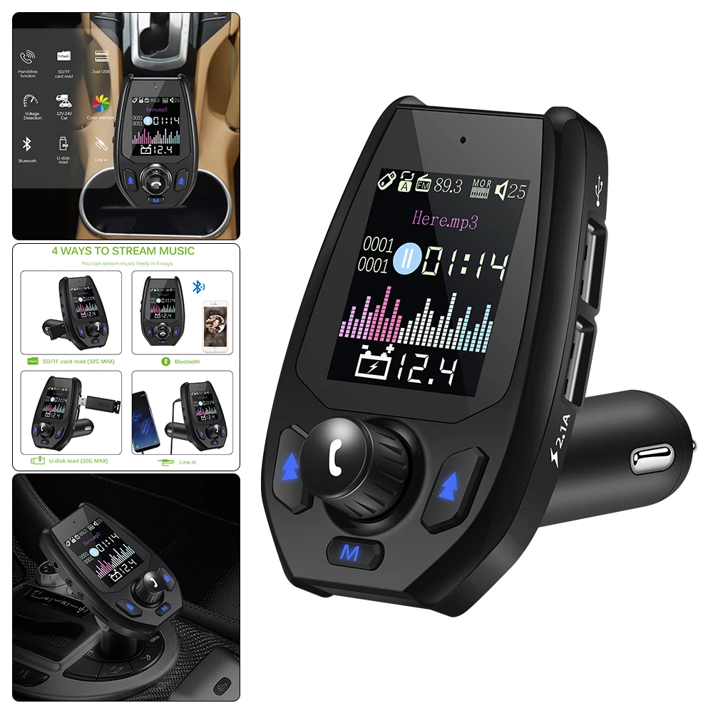 3.1A Быстрая зарядка Bluetooth автомобильный комплект аудио mp3 плеер с зарядкой двойной