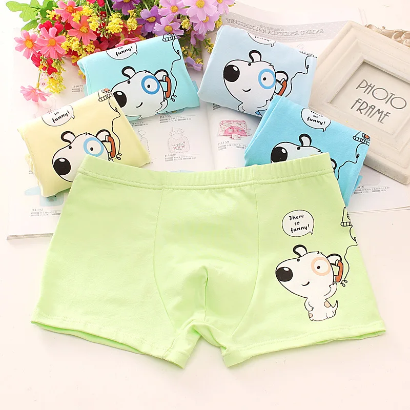 

6Pcs/Lot Cartoon Boy Panties Children Underwear Kids Briefs Boxer Cotton Breathable Boys panties 4-12Years For Children Clothes