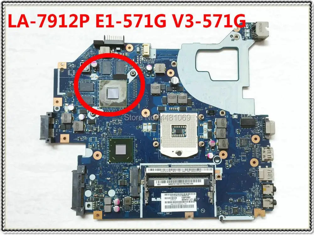 Q5WV1 LA 7912P для Acer aspire E1 571G V3 571 материнская плата ноутбука NBM6B11001 NBY1711001 NB.Y1711.001 HM77 DDR3