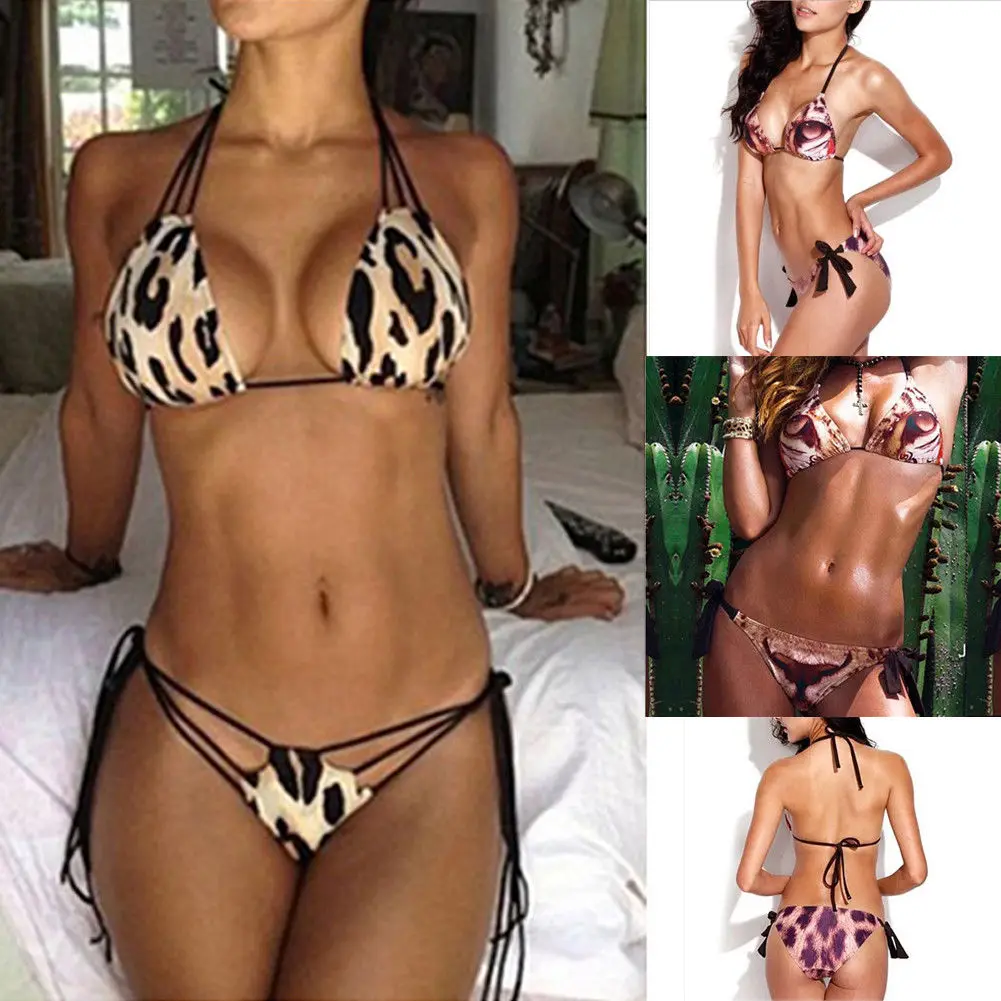 Женский сексуальный комплект бикини с бюстгальтером пуш ап купальник