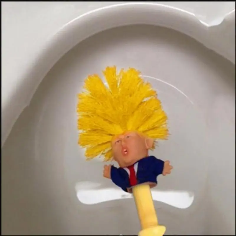 Дональд Трамп Туалетная чаша щетка кляп подарок ручная работа инструмент для