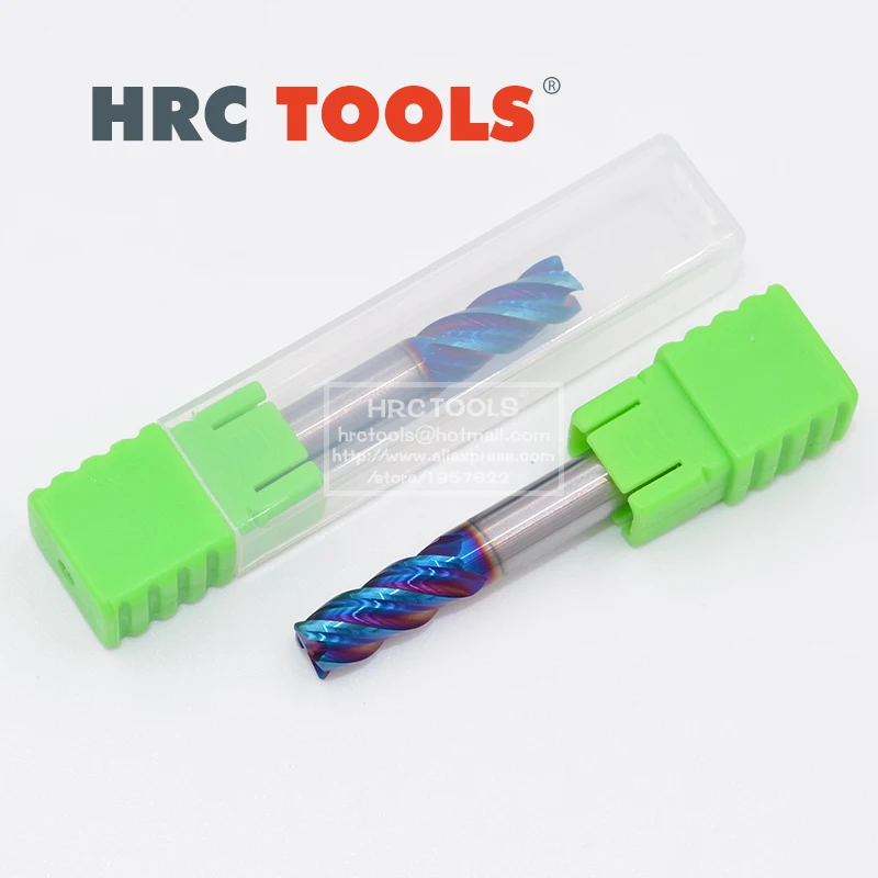 

Z9-R0.5x15Hx4Dx100L HRC65 Nano Coating deep Solid Tungsten Carbide grooving Long neck CNC Milling Cutter