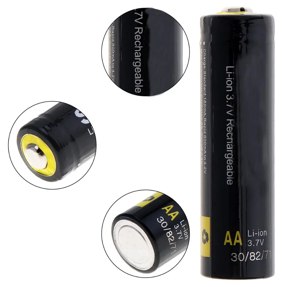 4 шт. Soshine 3 7 v 800mah AA LiFePO4 литий ионная батарея защищена высокой разрядкой