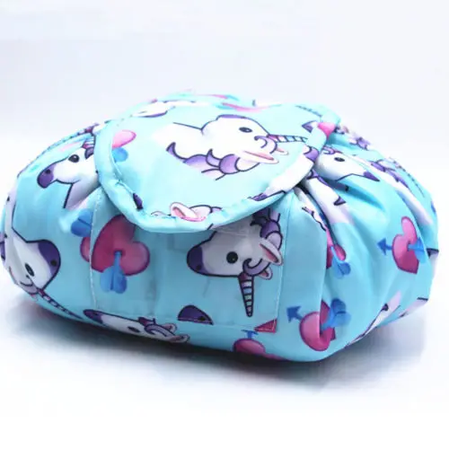Для женщин с единорогом Drawstring Косметика хранение туалетных принадлежностей