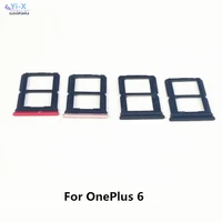 10pcslot sim card tray holder slot adapters for oneplus 6 16 phone spare parts