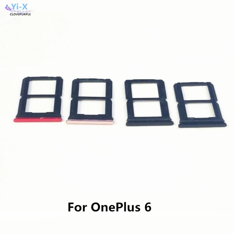 10 шт./лот лоток для SIM карты адаптеры Oneplus 6 1 + запасные части телефона|Адаптеры
