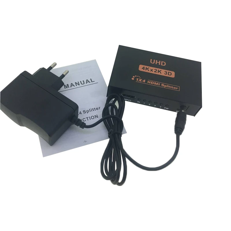 4K сплиттер UHD 3D HDMI 1X4 1X2 Переключатель усилитель повторителя для HDTV DVD PS3 Xbox|Кабели