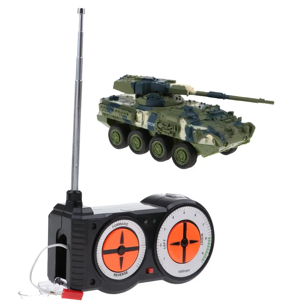 Мини пульт дистанционного управления Боевой Военный танк RC автомобиль ручной