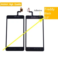 10pcslot for wiko freddy touch screen panel sensor digitizer front outer glass touchscreen freddy touch panel replacement black