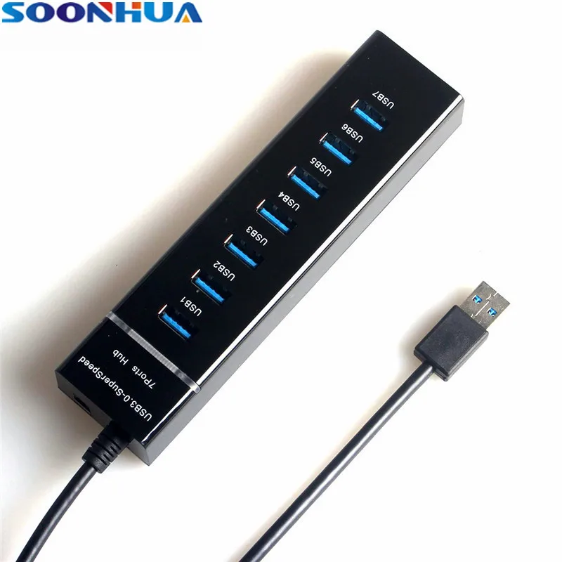 SOONHUA Высокое качество 7 портов разветвитель расширительное Зарядное устройство