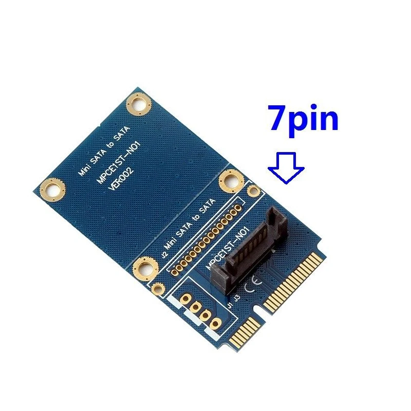 Msata Mini Pci-E Sata Ssd слот для 7 Pin Hdd адаптер конвертации карт | Компьютеры и офис