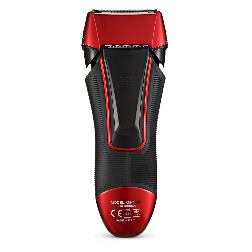 Kemei KM 3309 полностью моющиеся мужские электробритва 3 3D плавающее лезвие
