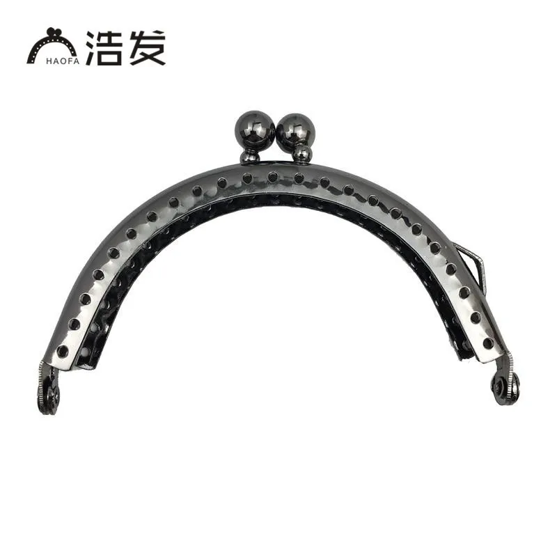 HAOFA 8.5cm Accessories for Bags Semicircle Smooth Metal Coin Purse Frame Kiss Clasp Water Droplet Handle | Багаж и сумки