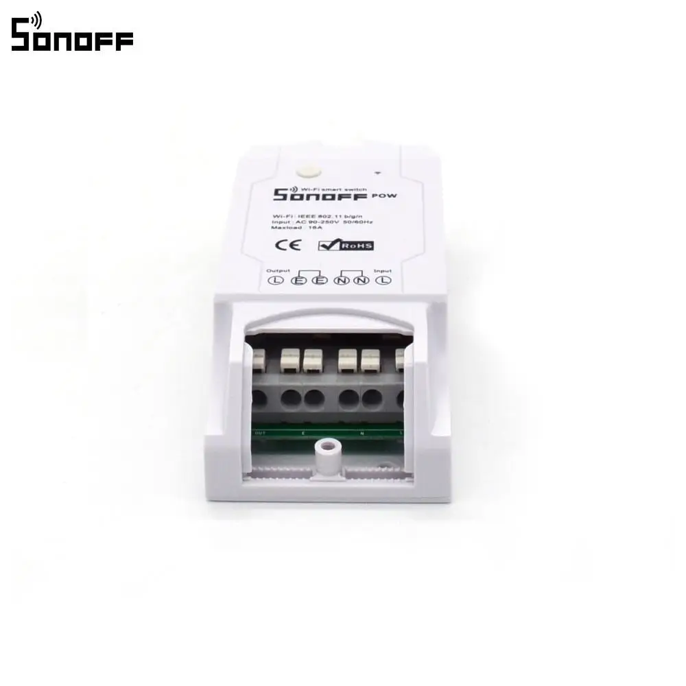 Sonoff Pow Smart Wifi Switch Controller With Real Time Power Consumption Measurement 15A/3500w Home Device Via Android IOS | Электроника