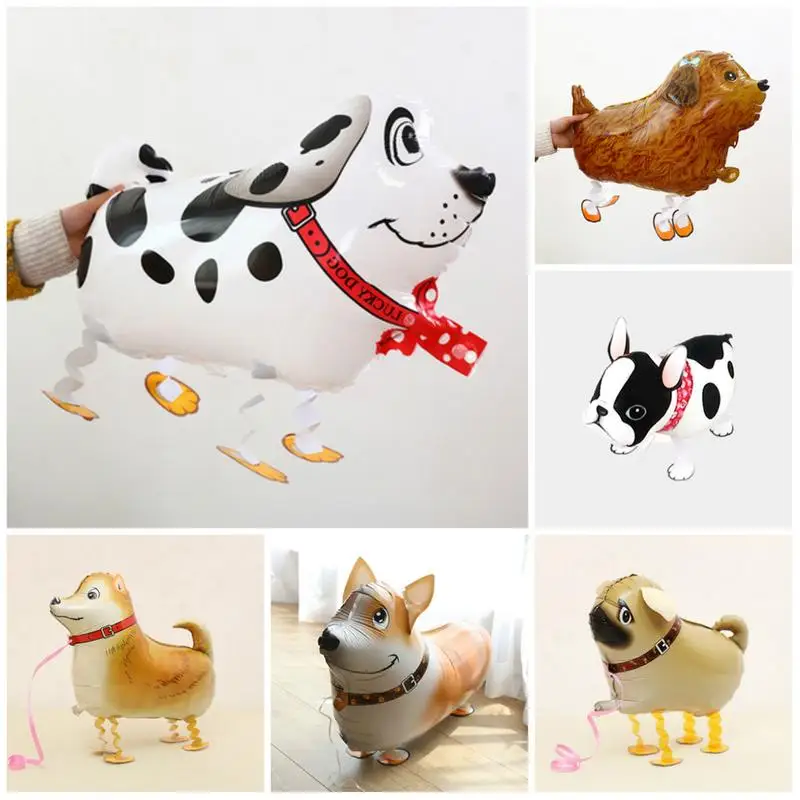 10 Pieces Walking Animal Balloons Pet Dog Balloon Toys Air Walkers For Kids Gift Birthday Party Decoration |