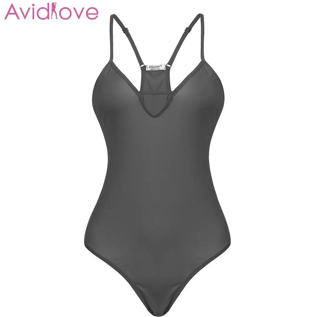 Женское сексуальное нижнее белье Avidlove однотонный цельный комбидресс с v образным