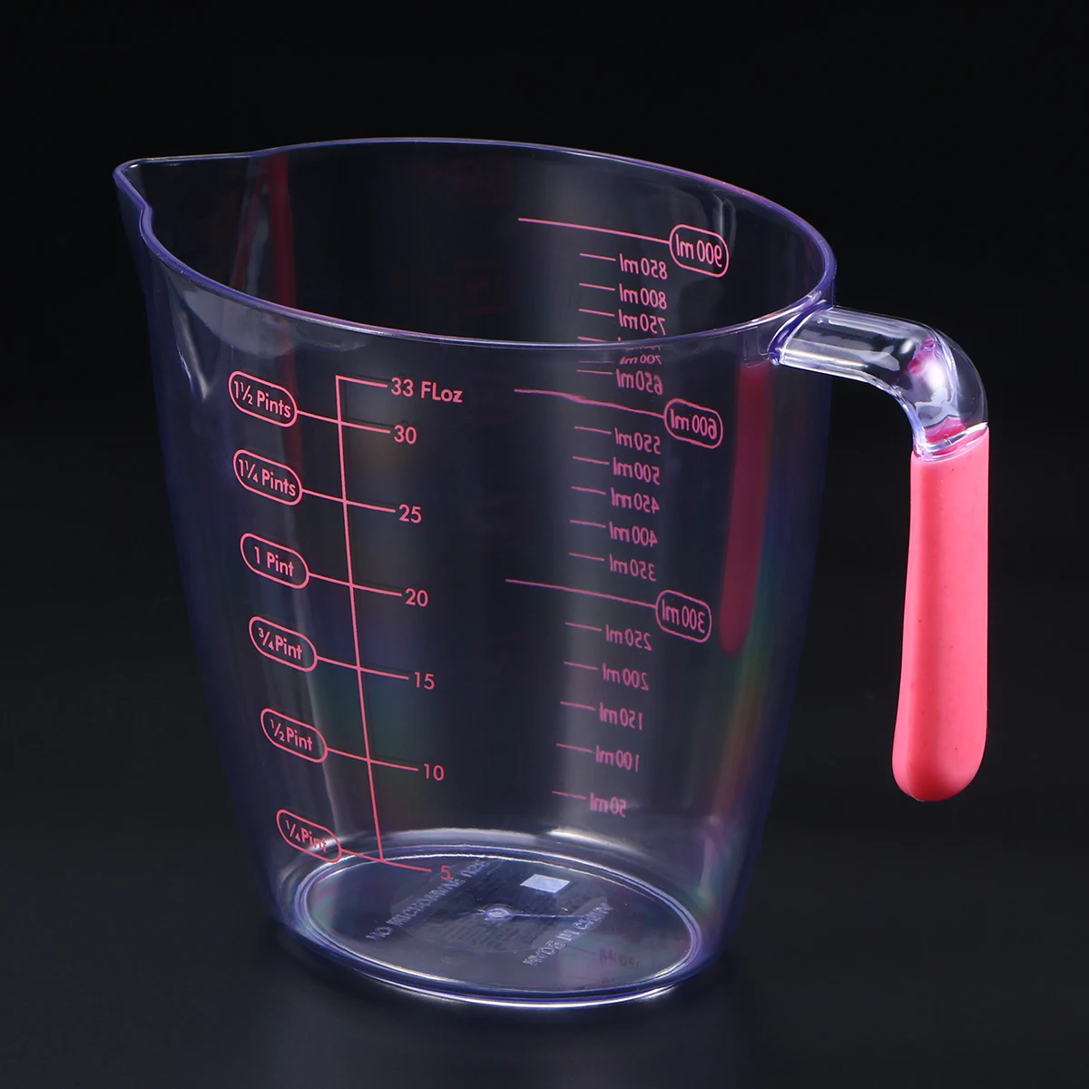 900ml Transparent Plastic Measuring Cup with Marking Scales Baking Kitchen Pitcher | Дом и сад