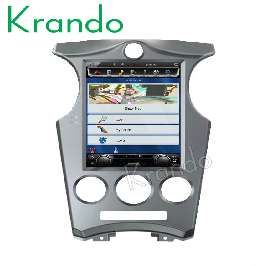 Krando Android 7 1 10 4 &quotTesla Стиль Вертикальное автомобильное радио для KIA CARENS 2006 2013