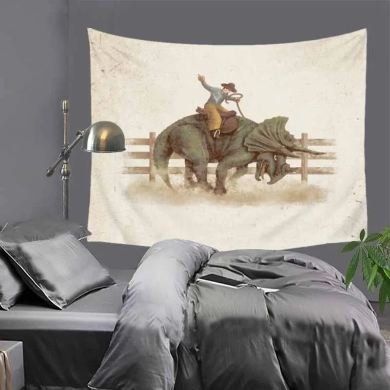 Креативный гобелен с изображением слона лисы хиппи мандала настенное богемное