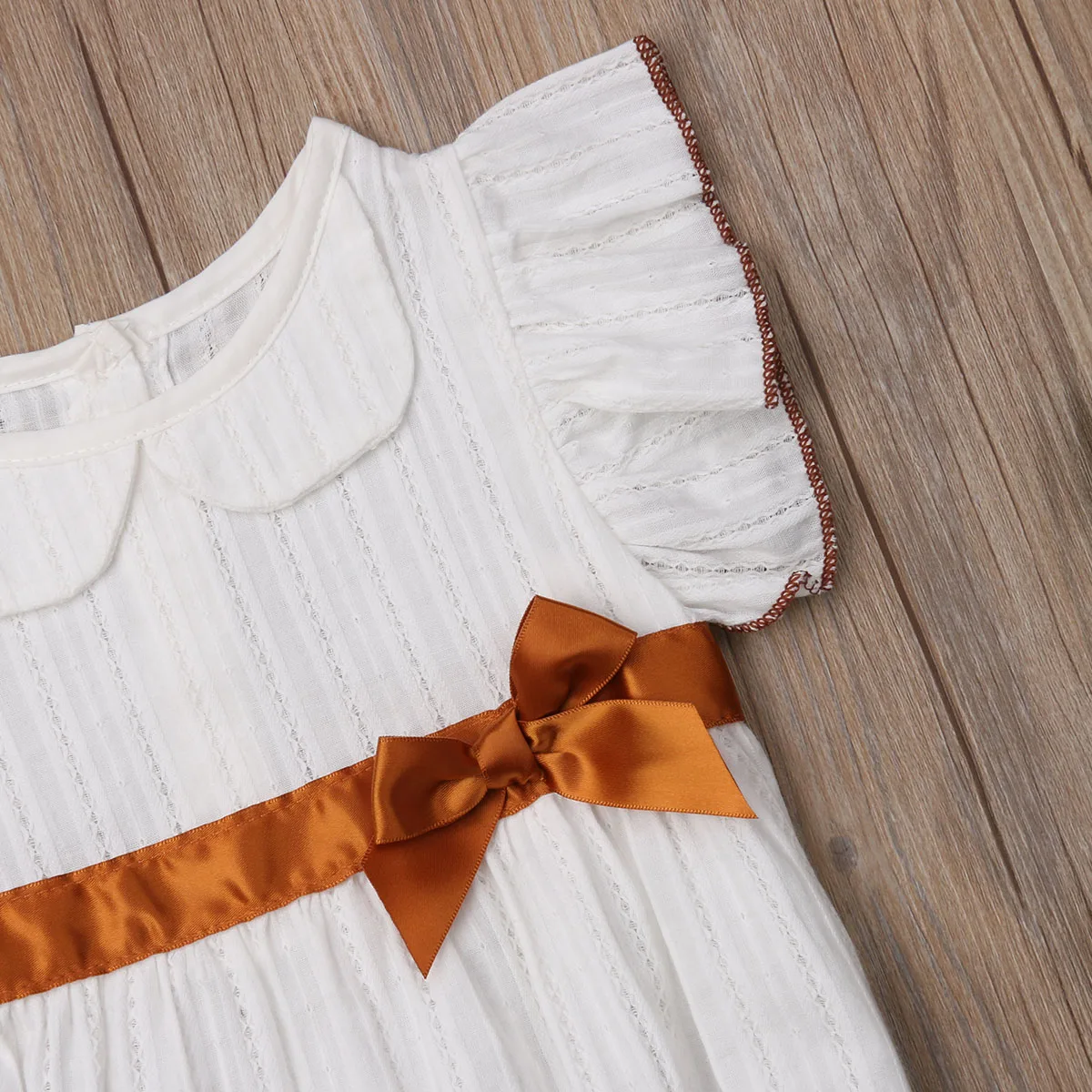 Christmas Gift Newborn Baby Girls Sleeveless Bow Casual Princess Cotton Tops Romper Outfits Clothes | Детская одежда и обувь