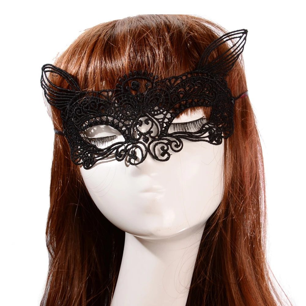 Оло секс черная кружевная маска на глаза SM бондажные игры для взрослых