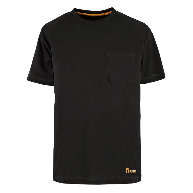 Berne Apparel BSM36BKR480 футболка с короткими рукавами для выступлений черного цвета |