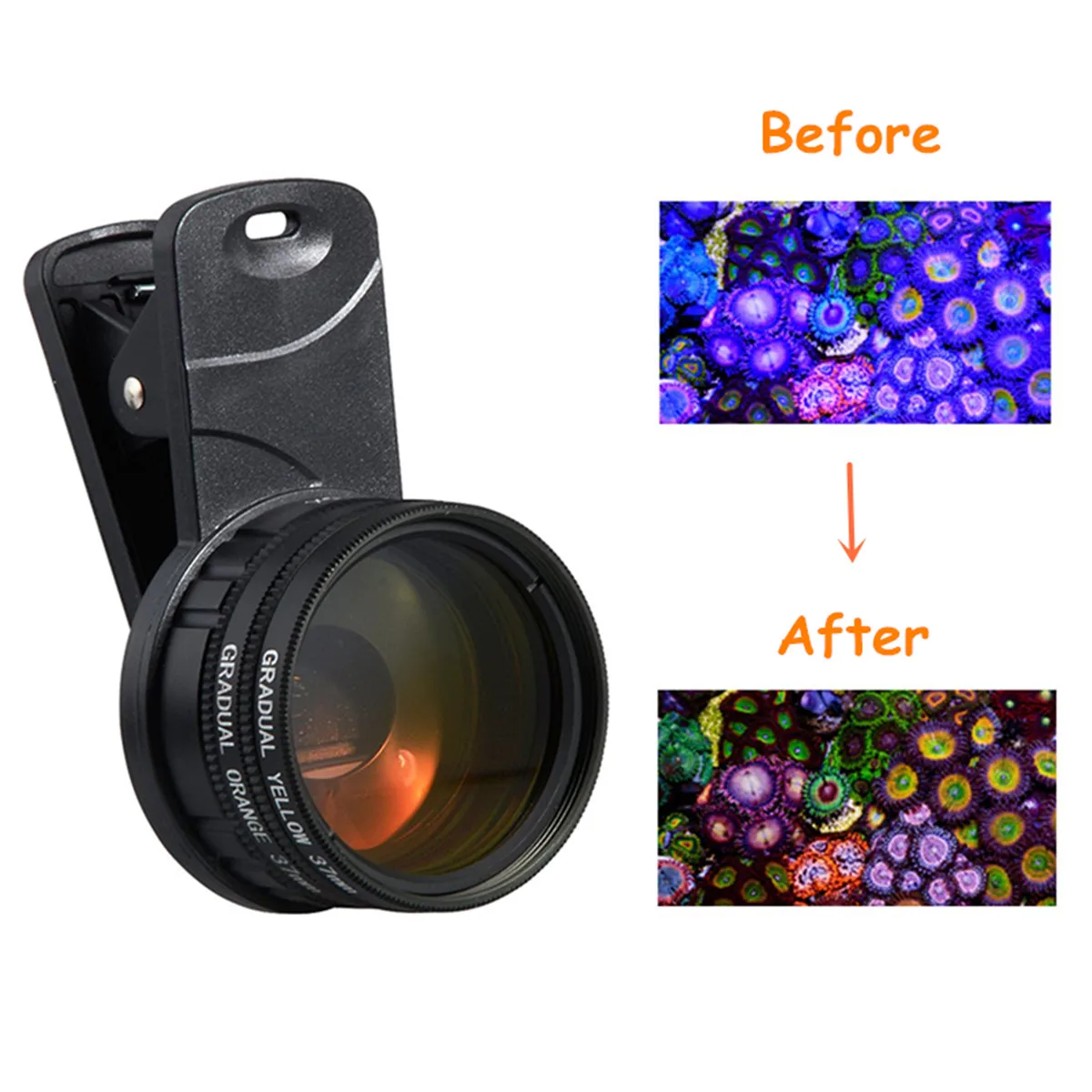 aquarium fish tank coral reef lens phone camera filters lens 1 macro lens fish aquatic terrarium accessories free global shipping