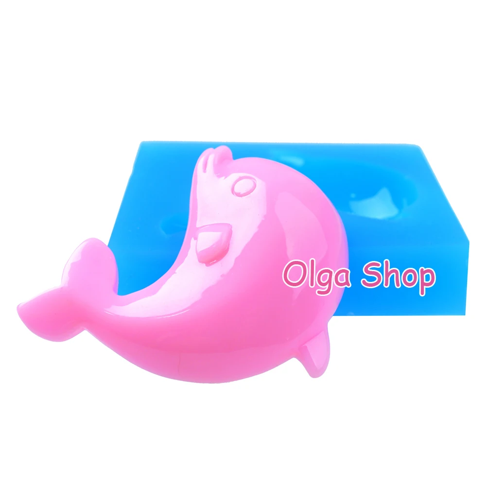 DYL549 47 9 мм силиконовая форма Дельфин МОРСКАЯ ФОРМА в виде животных Sugarcraft Fondant
