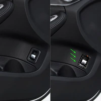 car carbon fiber rear trunk switch button frame cover decorative trim for mercedes benz c class w205 c180 c200 c300 glc260
